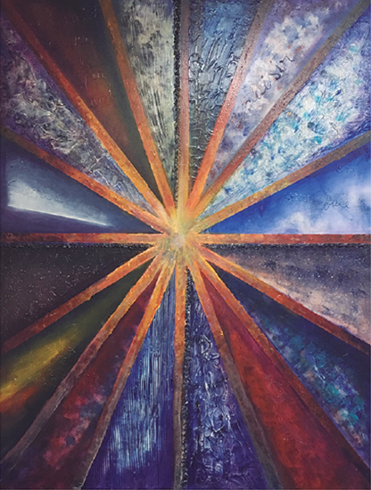 Shine. Técnica mixta, 130x100 cm