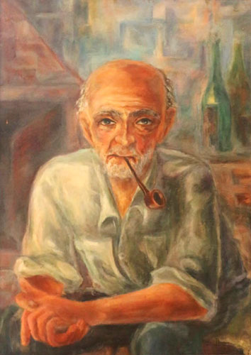 Don Gómez. Técnica Mixta. Óleo. 80 x 60 cm	